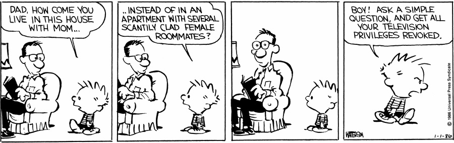 Calvin and Hobbes - January 1, 1986