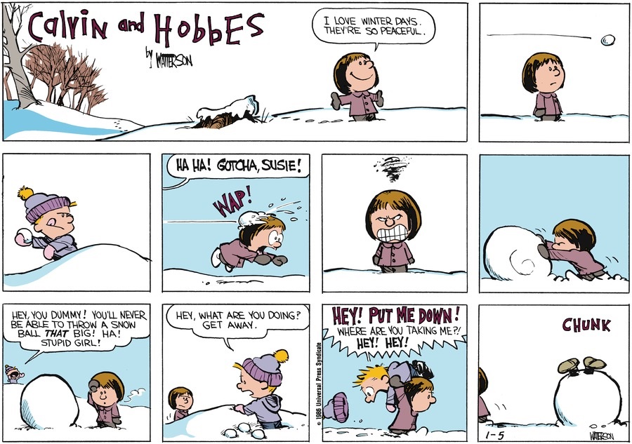 Calvin and Hobbes - January 5, 1986