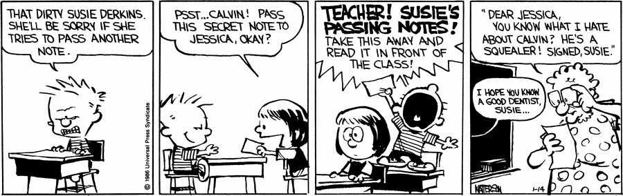 Calvin and Hobbes - January 14, 1986