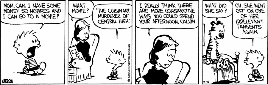 Calvin and Hobbes - February 4, 1986