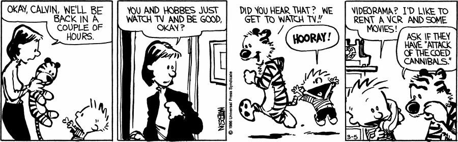 Calvin and Hobbes - March 5, 1986