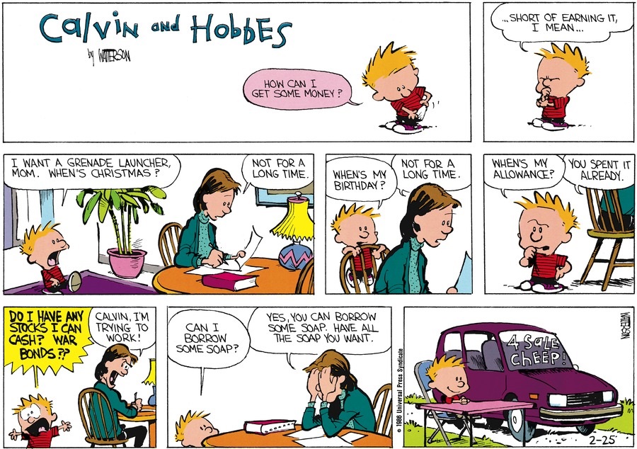 Calvin and Hobbes - March 9, 1986