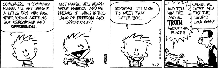 Calvin and Hobbes - April 7, 1986