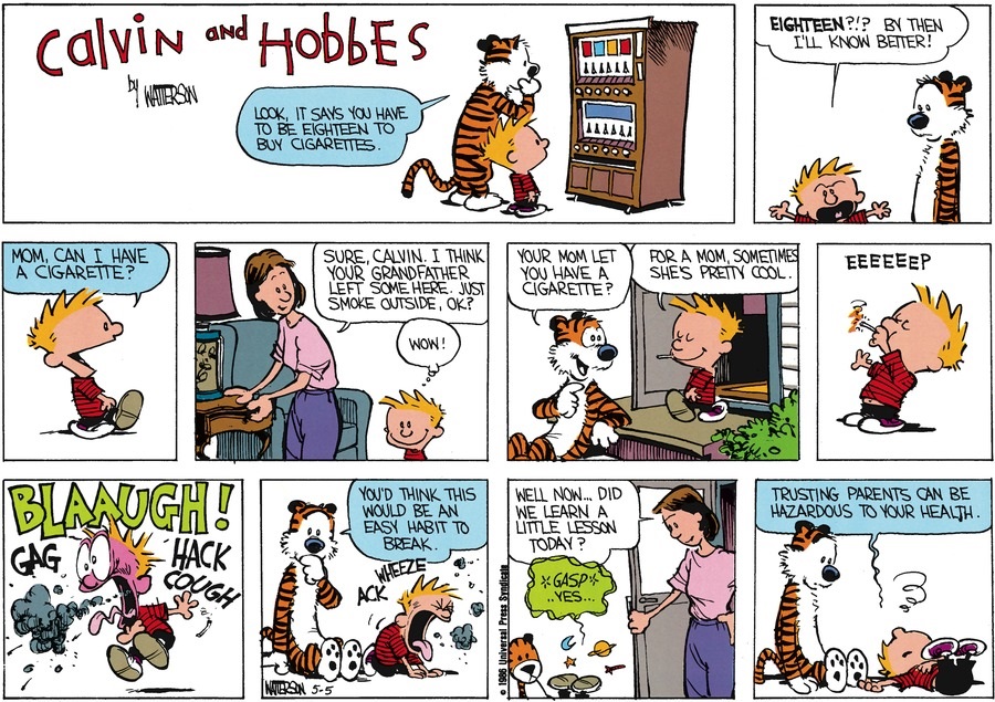Calvin and Hobbes - May 25, 1986