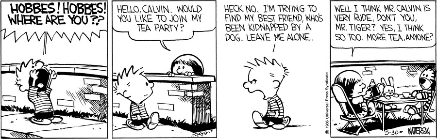 Calvin and Hobbes - May 30, 1986