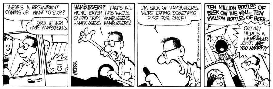 Calvin and Hobbes - July 8, 1986
