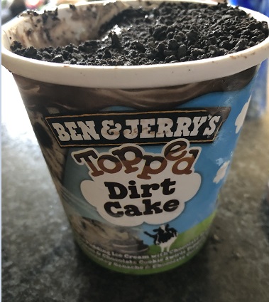 Ben and Jerry's Topped Dirt Cake