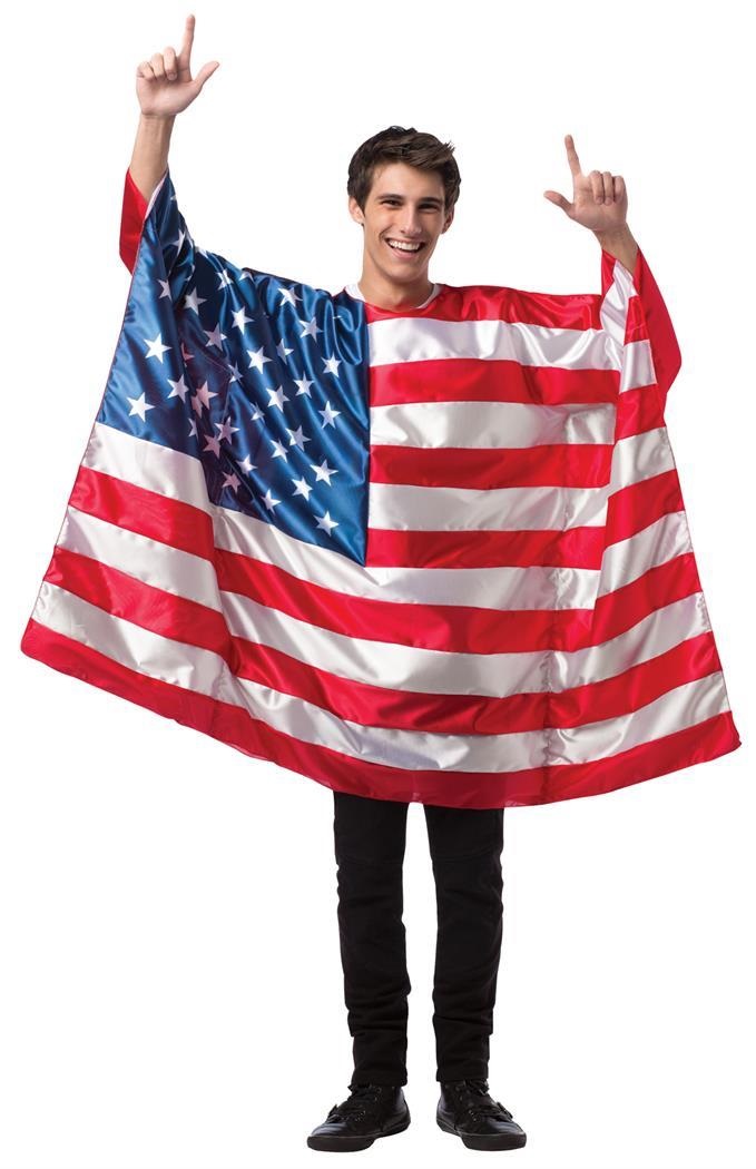 American Flag Poncho